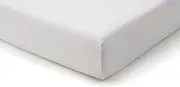 [TEMPUR] FIT Jersey Cotton Fitted Sheet Mixed with Elastane, Very Stretchy, Suitable for Mattresses Between 70/80 cm x 190/220 cm, Machine Washable and Chemical Free, White