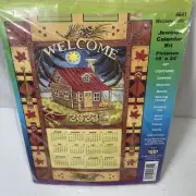 Jennifer Brinkley Jeweled Calendar 2023 Kit 4641 Welcome Cabin 16” x 24” New
