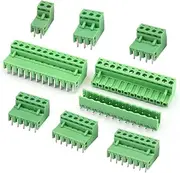 BIZOCA 15EDG KF2EDG 2.54mm 3.5mm 3.81mm 5.08mm PCB Screw Terminal Block 2 3 4 5-16Pin Male Plug Female Socket Pin Header Wire Connector(2EDG5.08 Right Angle,10SETS_9P)