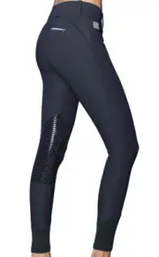 Aubrie Pro Meryl Knee Grip Breech - Black - Ladies