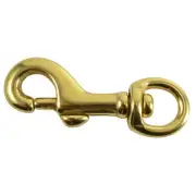 3/8" x 2-1/4" Brass Swivel Bolt Snap Hooks (2 pcs.)