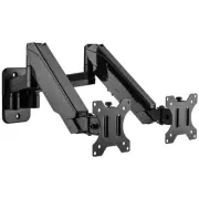Dual Monitor Wall Mount, Double Monitor Wall Stand for Two 17-32 inch Flat/Cu...