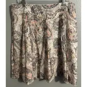 Etcetra Womens Size 12 Sahara Serengeti Skirt New With Tags Two Layer Light Flow