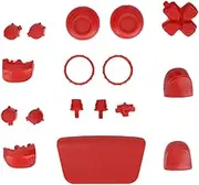 ciciglow Game Controller Buttons, ABS L2 R2 Full Buttons Set Replacement, Button Repair Kit Replacement Buttons Fit for PS5 Controller (Red)