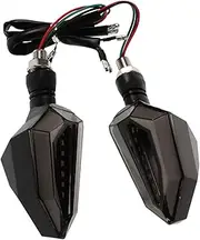 EXAOMBLE 2pcs LED Motorcycle Turn Signal Lights High Brightness Side Marker Light Assembly for Enhanced Visibility and Seamless Integration with Various Motorcycle Models