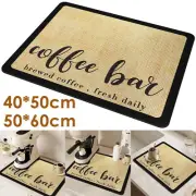 Coffee Mat Hide Stain Absorbent Rubber Backed Coffee Bar Mat Dish Drying-·