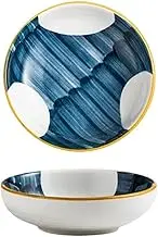 Cuencos Salsa SOJA 1Pcs Kitchen Ceramic Dish Assorted Seasoning Plate Dipping Sauce Vinegar Bowl Creative Tableware Home Dish Dinner Plate(Style 3)
