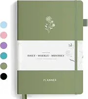 Undated 2025 Planner, Forvencer B5 Daily Weekly & Monthly Planner 2025-2026, 12 Months Calendar Agenda Planner Organizer Notebook, Simplified Large Schedule Book for Men Women, 7" x 10"