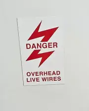 BR Danger Overhead Live Wires Fridge Magnet British Rail class 20 37 56 55 47 31