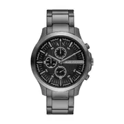 Armani Exchange Chronograph Gunmetal Stainless Steel Watch AX2454 Black