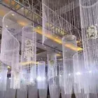 Flash Silver Line String Curtain 5 Colors Sheer Curtain Valance Window