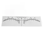100PCS Eyebrow Ruler Stencils Disposable PVC Clear Scale Brow Microblading T CHW
