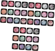 TOVINANNA 3pcs Set Highlighter Makeup Set 12 Colors Sequin Body Gels Sequins Gel for Face Body Glittery Makeup Decor