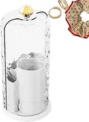 Concealed Toothbrush Holder, 360 Degree Rotating Toothbrush Holder, Sliding Toothbrush Organizer, Dustproof Toothbrush Stand with 360 Degree Rotating and Sliding Design for Bathroom Counter