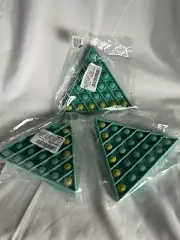 3 Push Pop Bubble Popper Fidget Sensory Stress Reliver Triangle Game