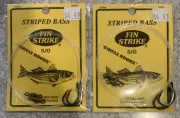 2 Packs Fin Strike Striped Bass Rigs 5/0 Circle Hooks