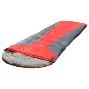 SNOWGUM Sturt 0c Sleeping Bag Red Size Single Fully unzips Polyester Microfibre