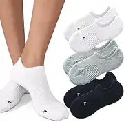 [ForBaysy] Low Cut No Show Socks Womens Athletic Cushioned Ankle Socks for Sneakers Invisible Sport Cotton Socks Multiple Pairs
