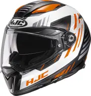 HJC F70 Carbon Kesta Helmet, black-white-orange, Size XS for Men Black White Orange