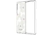 Incase Galazy Z Fold 4 KSNY Hardshell Case - Hollyhock Flower Clear