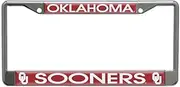 WinCraft Unisex-Adult Oklahoma, University of S21996 LIC PLT Frame S/L Metallic S21996, Multi, One Size