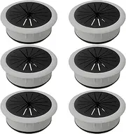 BEANPRECOY 6Pcs Flexible Desk Grommet Detachable Data Cable Storage and Sorting Tools 50mm/2inch Grommet Adjustable Aperture Wire Cord Grommets Cable Hole Cover for Office Computer Desk Wire Organizer