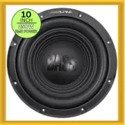 Alpine Bassline Series W10S4 10 Inch Single 250W RMS Power Car Subwoofer 4 OHM