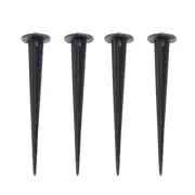 4 Pcs Lawn Lamp Socket Landscape Lights Ground Spike Spikes for Garden