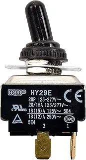 HQRP 4-Pin Toogle Switch for HY29E ON-Off Steampunk Applications, Lamp, Trailer Restorations, DIY Projects + HQRP Coaster