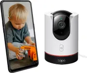 Tapo Pan/Tilt AI Home Security Wi-Fi Camera, Baby Monitor, Pet Detection, 2K QHD