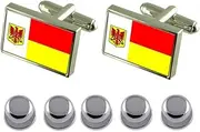 [Select Gifts] Shirt Dress Studs Apeldoorn City Netherlands Flag Cufflinks