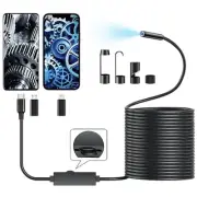16.4ft Endoscope Camera with Light for iPhone and Android, 1920P HD IP67 Wate...