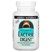 Source Naturals, Lactase Digest, 180 Capsules
