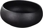 UTHCLO Black Pottery Tea Wash Sturdy Bowl for Teapot Cleaning 1250ml for Tea Cup Cleaning