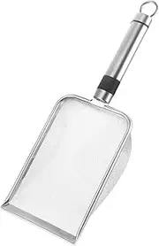 Abaodam Heavy Duty Stainless Steel Cat Litter Scooper with Fine Mesh Sifter for Efficient Sifting and Cleaning of Litter Box Nonstick Design for Easy Maintenance Compatible with All Cat