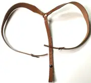 WWI FRENCH LEBEL 1890/92 1914 LEATHER EQUIPMENT Y-STRAPS-BROWN