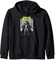 [STAR WARS] Dark Side Retro Throw Back Zip Hoodie