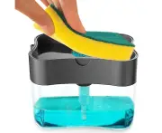 Design Kitchen Soap Dispenser with Sponge Holder, Durable Dish Soap Dispenser, Perfect Soap Dispenser for Kitchen Sink