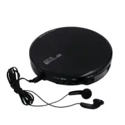 WINTECH Equipped Portable CD Player Black Earphone attached to batteries compati