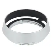 Round Metal Bayonet Lens Hood for Fujifilm Fujinon XC 35mm F2 XC35mmF2 Silver