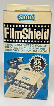 Vintage SIMA Film Shield Lead Laminated Pouch/Bag Film Protection Airport X-Ray