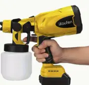 Cordless High Pressure Spray Gun Airless Paint Sprayer With 21V Battery