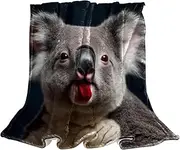 Soft Throw Blanket,Couch Throw Blanket,Australian Animal Koala,59x78.7 in