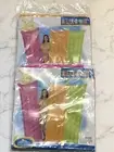 2 Packs Intex Transparent Inflatable Mat Floating Pool Lounge Raft Pink & Orange