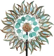 Large Wind Spinner Metal Double Kinetic for Outdoor Yard Garden Lawn Decoration