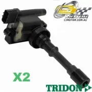 TRIDON IGNITION COIL x2 FOR Mitsubishi Pajero iO QA 03/99-09/03, 4, 1.6L 4G18 (for: Mitsubishi)