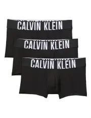 [Calvin Klein] 3 Pack Intense Power Micro Low Rise Trunks in Black