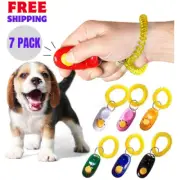 Dog Clicker Training Agility Trainer Click 7 Pack Multicolor with Wrist Bands