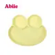 Abiie 蛙式三餐-吸盤式矽膠餐盤(檸檬黃)