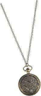 [Holibanna] Pocket Watch Digital Watch Vintage Watch Watches Chained Clamshell Watch Hollow Design Watch Vintage Hanging Watch Retro Hanging Watch Antique Watch Alloy